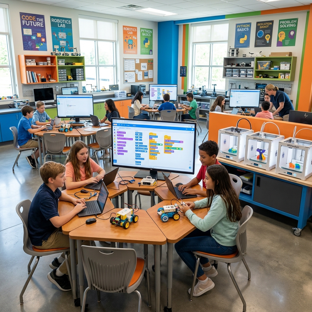 Robotics Training in AI Lab